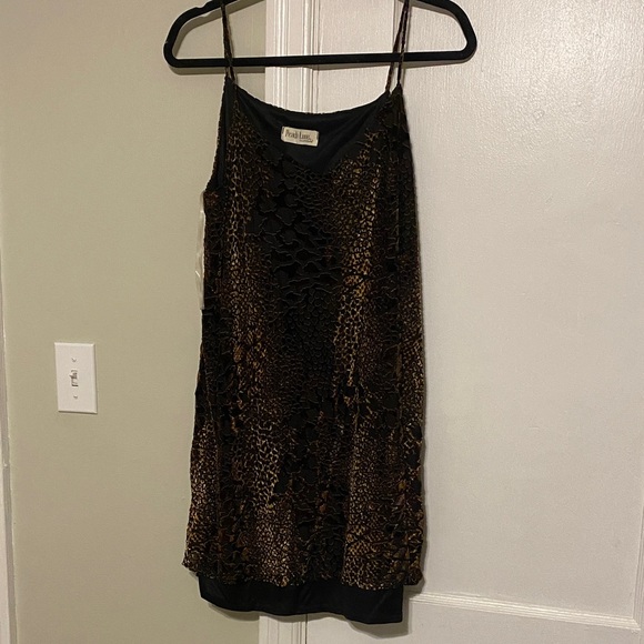 Peach Love California Dresses & Skirts - Peach Love California Snakeskin Spaghetti Strap Dress